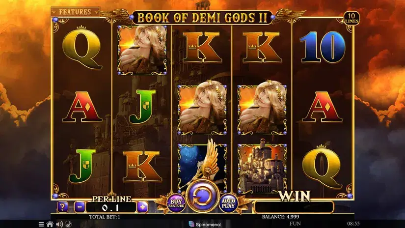 Book Of Demi Gods II slot screenshot 1