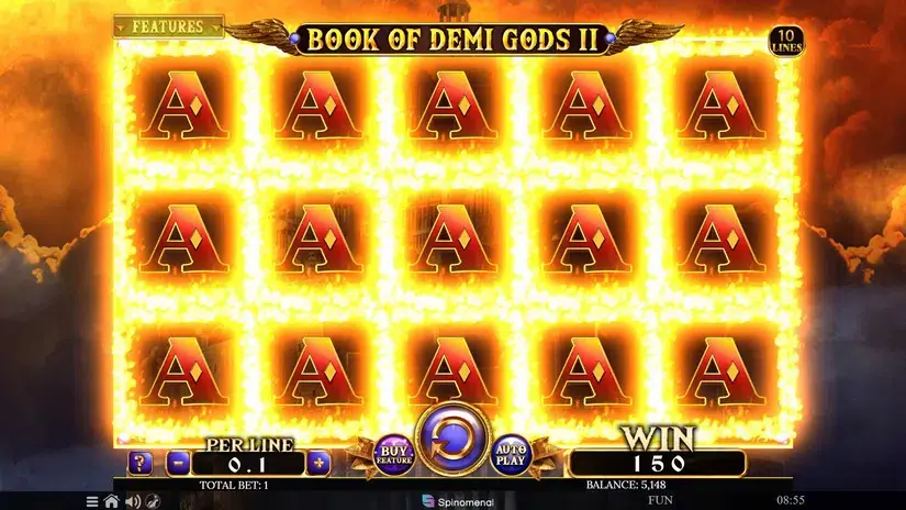 Book Of Demi Gods II slot screenshot 2