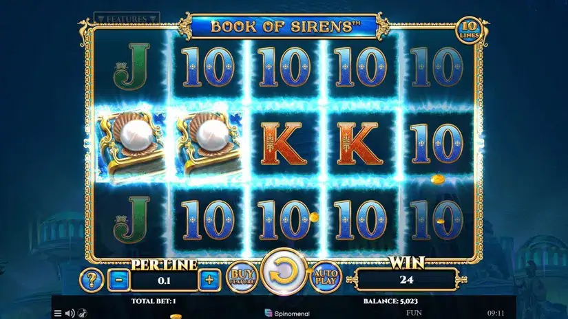 Book Of Sirens slot screenshot 2