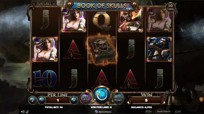 Book of Skulls slot screenshot 2