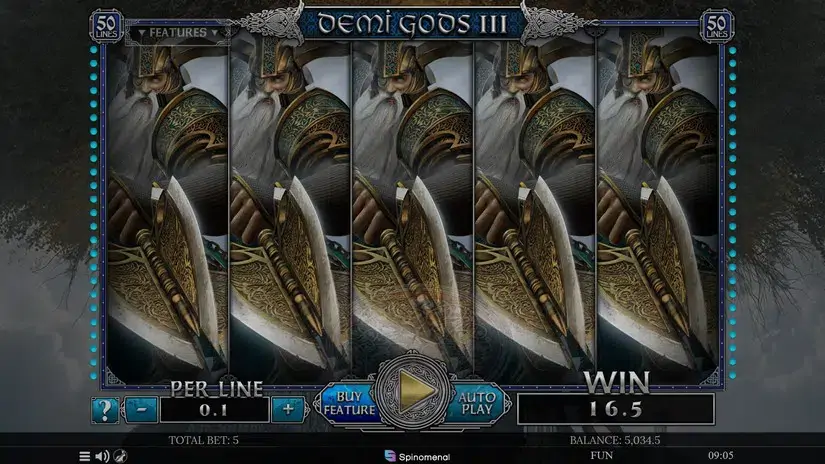 Demi Gods III slot screenshot 7