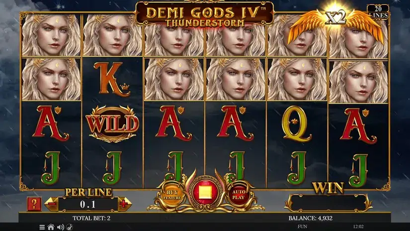 Demi Gods IV Thunderstorm slot screenshot 5