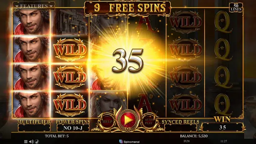 Demi Gods IV slot screenshot 5