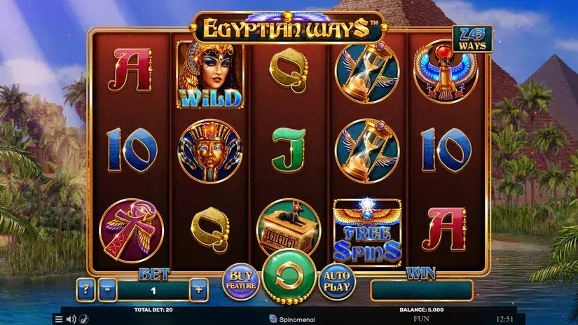 Egyptian Ways slot screenshot 1