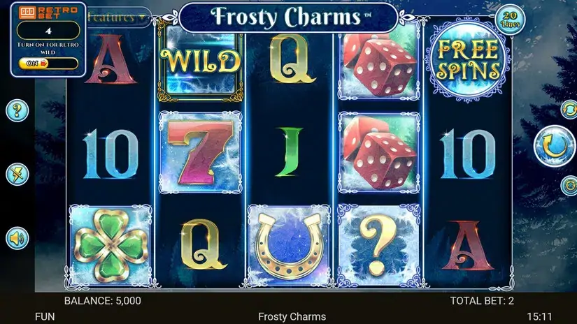 Frosty Charms slot screenshot 