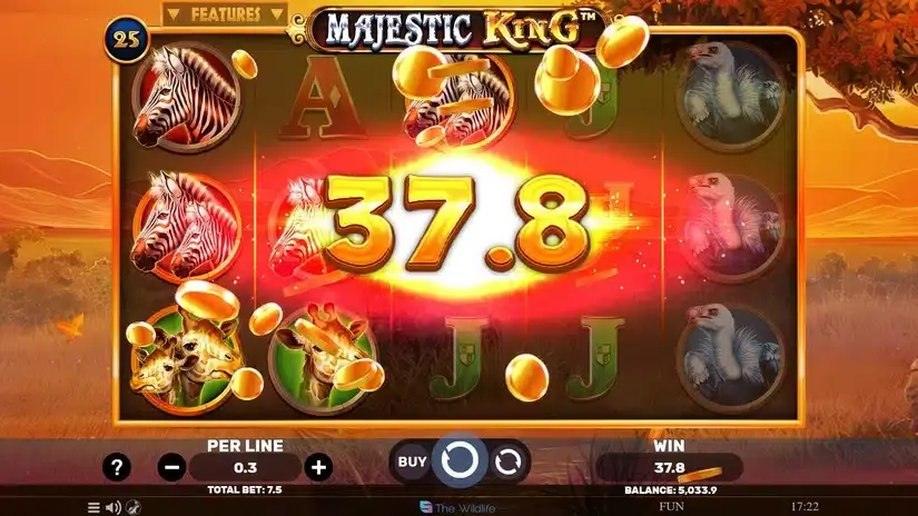 Majestic King slot screenshot 