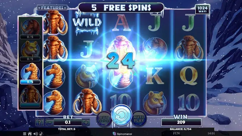 Mammoth Rampage slot screenshot 8