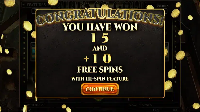 Mines of Gold slot screenshot 5