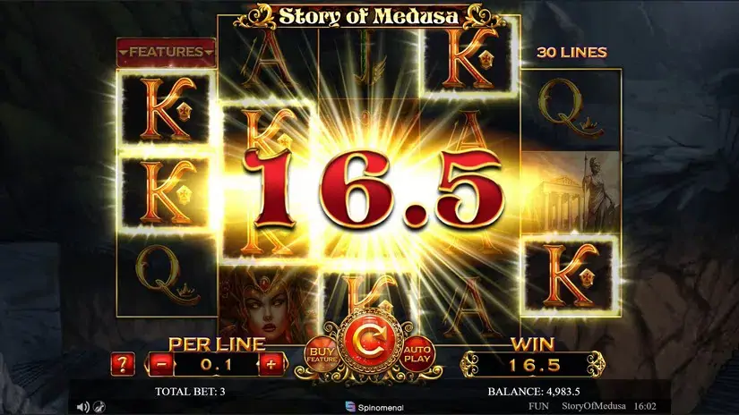 Story Of Medusa slot screenshot 2