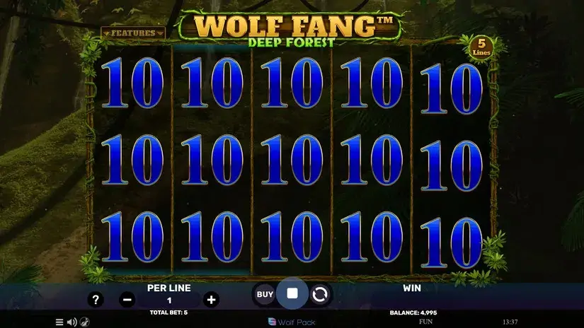 Wolf Fang – Deep Forest slot screenshot 3