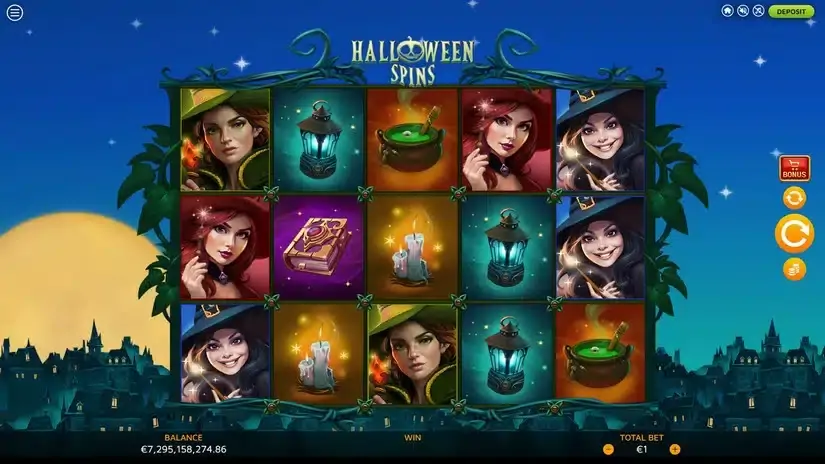 Halloween Spins slot screenshot 