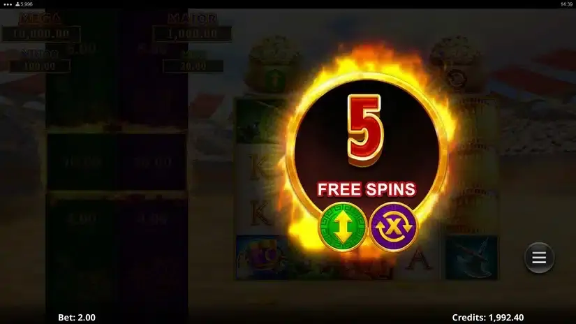 Action Boost Gladiator slot screenshot 4