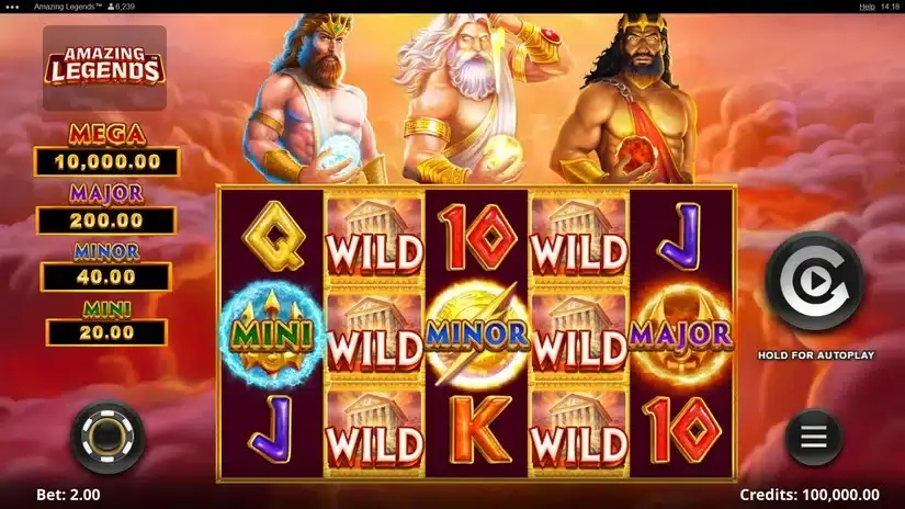 Amazing Legends slot screenshot 