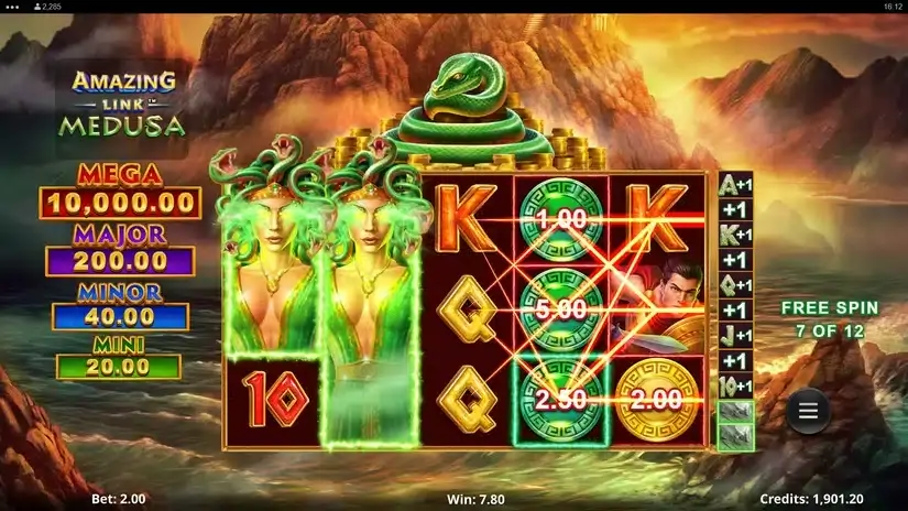 Amazing Link Medusa slot screenshot 5