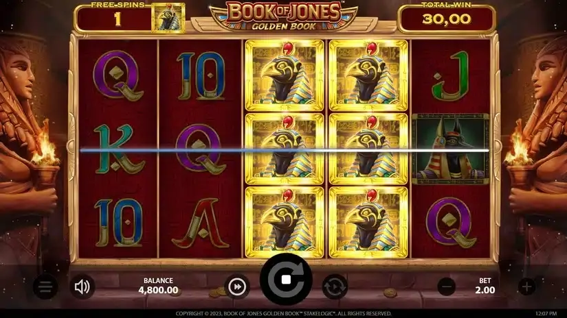 Book of Jones Golden Book slot screenshot 4
