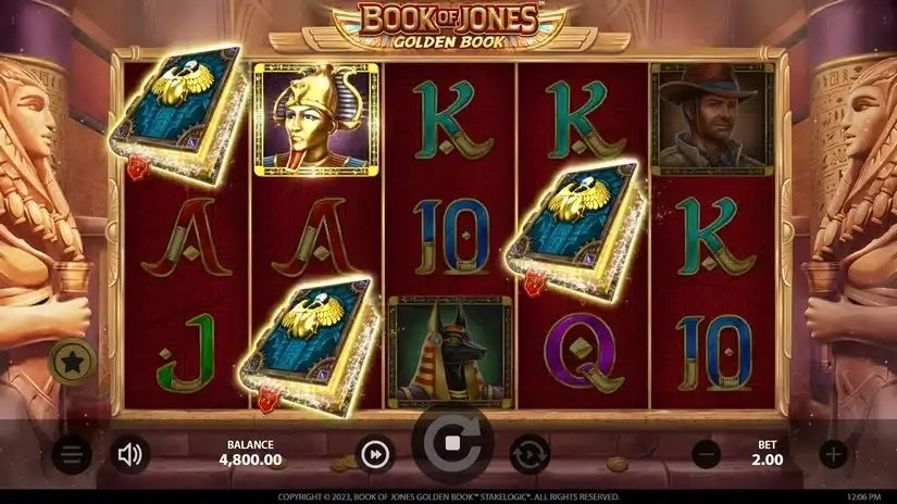 Book of Jones Golden Book slot screenshot 2
