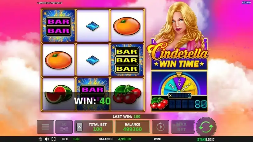 Cinderella Wintime slot screenshot 3
