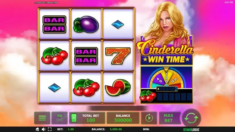 Cinderella Wintime slot screenshot 1