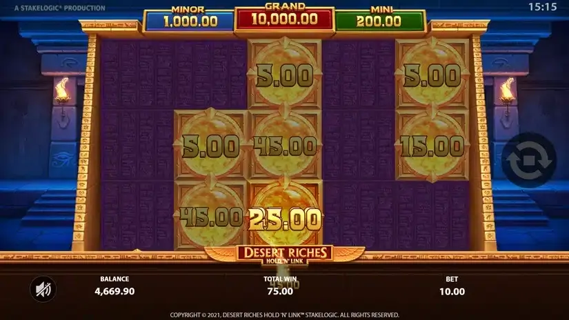 Desert Riches slot screenshot 