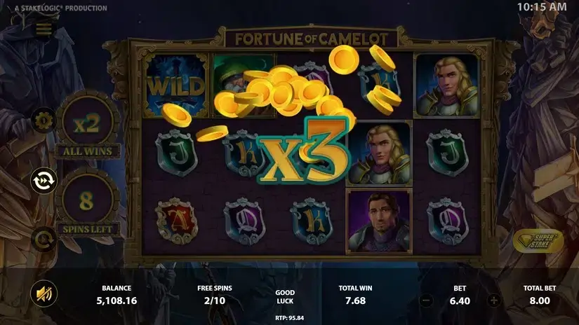 Fortune Of Camelot slot screenshot 5