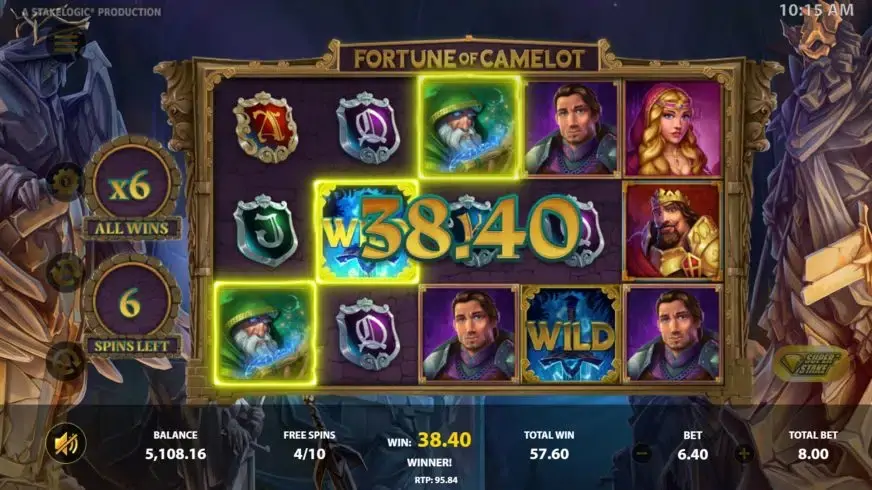 Fortune Of Camelot slot screenshot 6