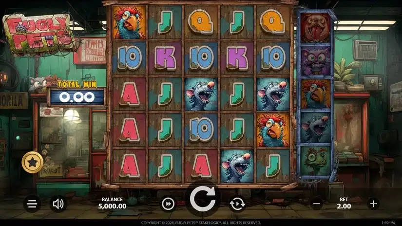 Fugly Pets slot screenshot 1