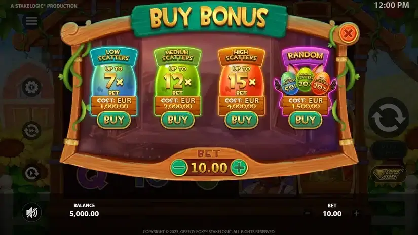 Greedy Fox slot screenshot 2