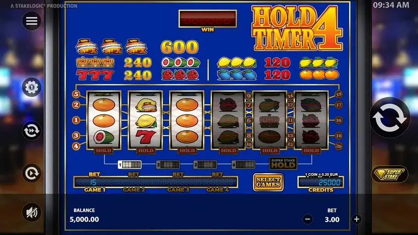 Hold4Timer slot screenshot 1