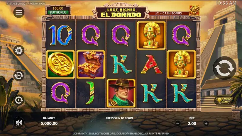 Lost Riches of El Dorado slot screenshot 