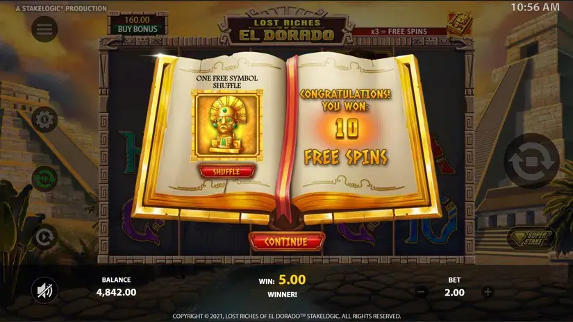 Lost Riches of El Dorado slot screenshot 5