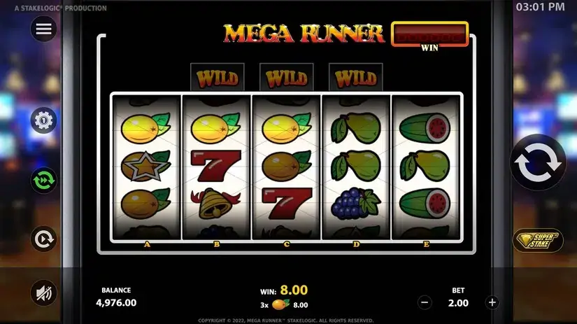 Mega Runner slot screenshot 3