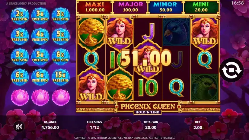 Phoenix Queen slot screenshot 8