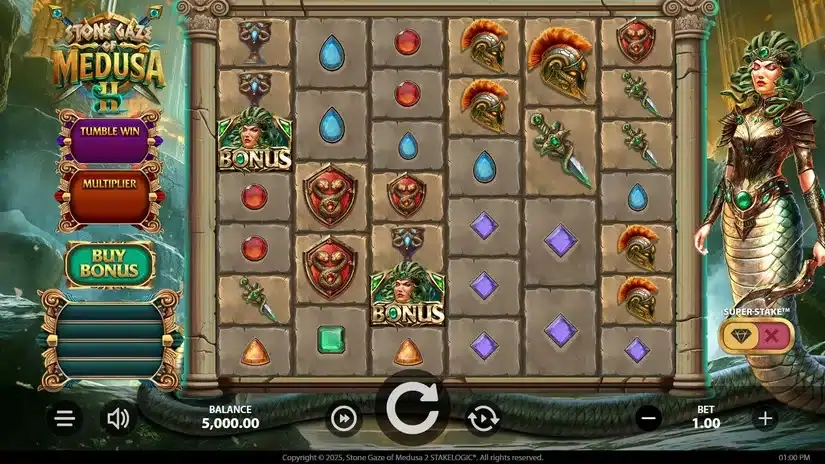 Stone Gaze of Medusa 2 slot screenshot 1