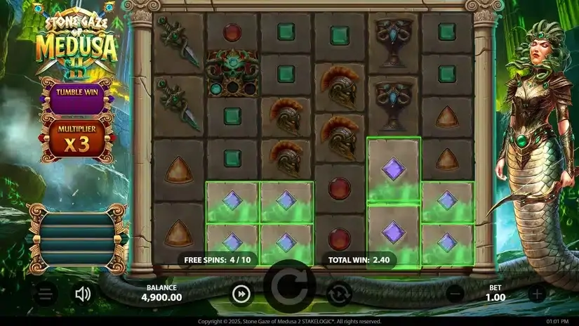 Stone Gaze of Medusa 2 slot screenshot 4
