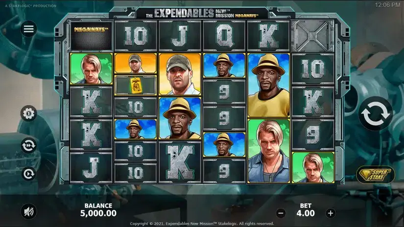 The Expendables New Mission Megaways slot screenshot 1