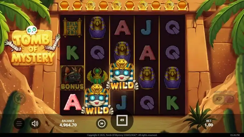 Tomb of Mystery slot screenshot 