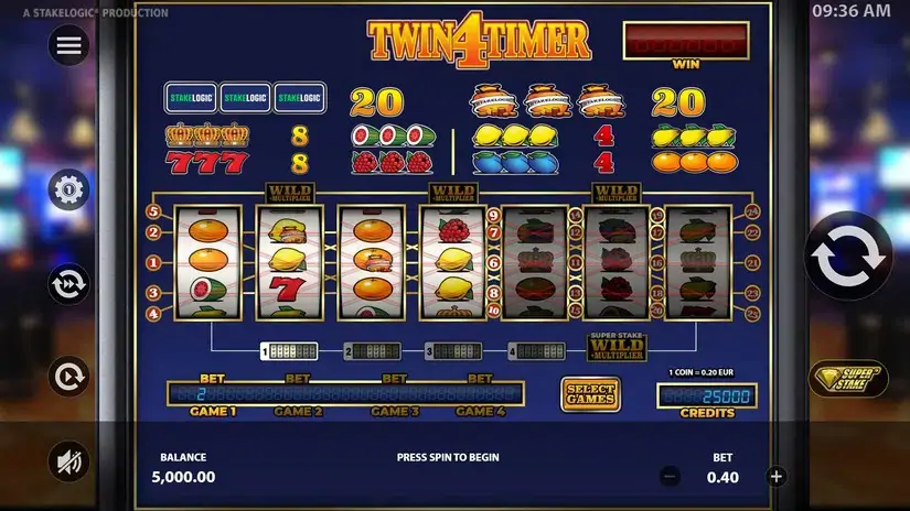 Twin4Timer slot screenshot 1