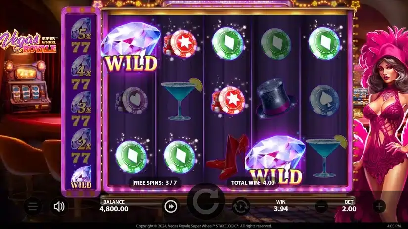 Vegas Royale Super Wheel slot screenshot 6