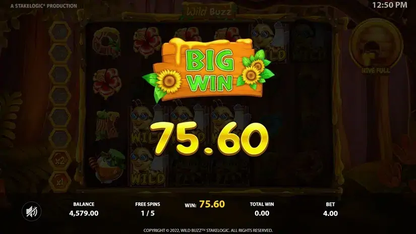 Wild Buzz slot screenshot 5