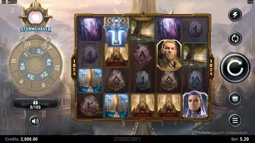 Thunderstruck Stormchaser slot screenshot 