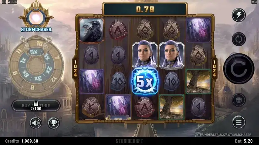 Thunderstruck Stormchaser slot screenshot 2