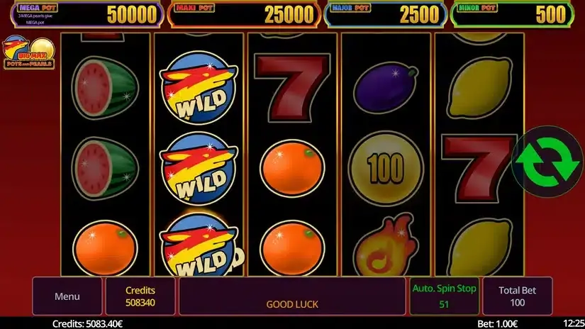 Big Max Pots and Pearls slot screenshot 2