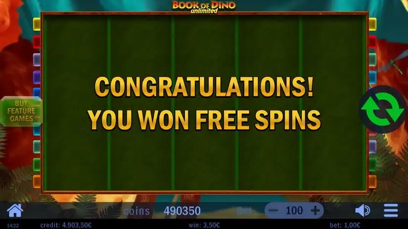 Book of Dino slot screenshot 5