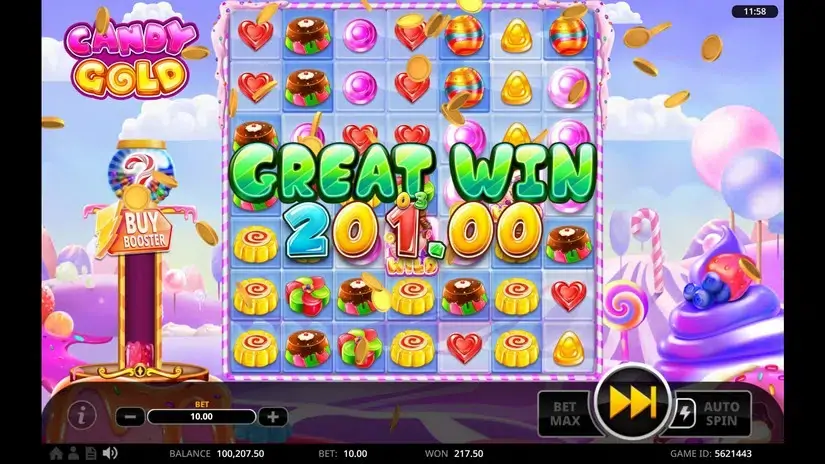 Candy Gold slot screenshot 2