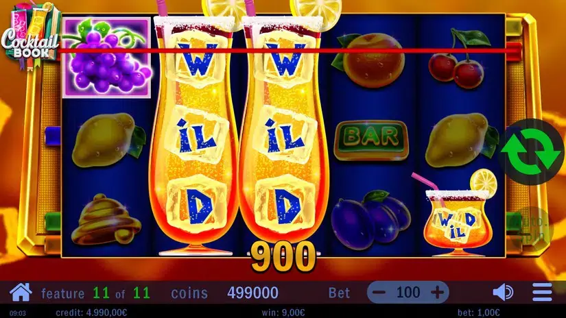 Cocktail Book slot screenshot 