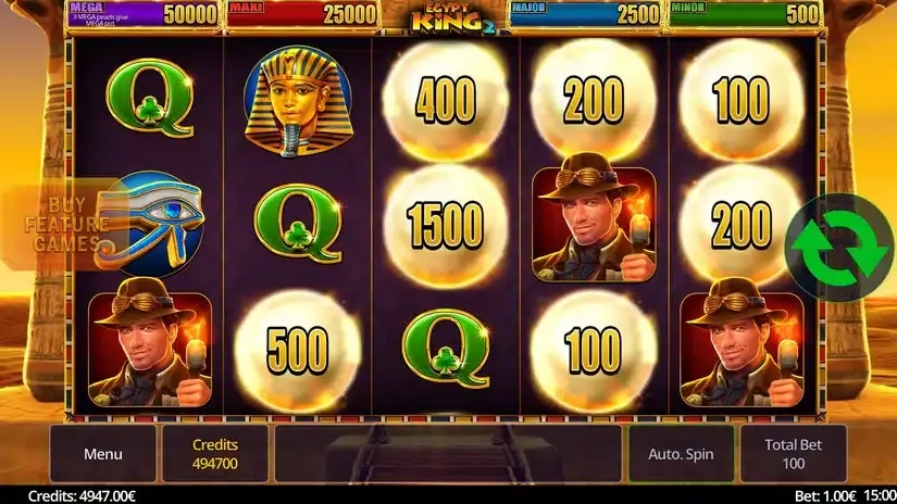 Egypt King 2 slot screenshot 2