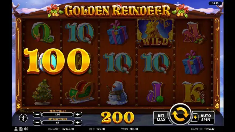 Golden Reindeer slot screenshot 