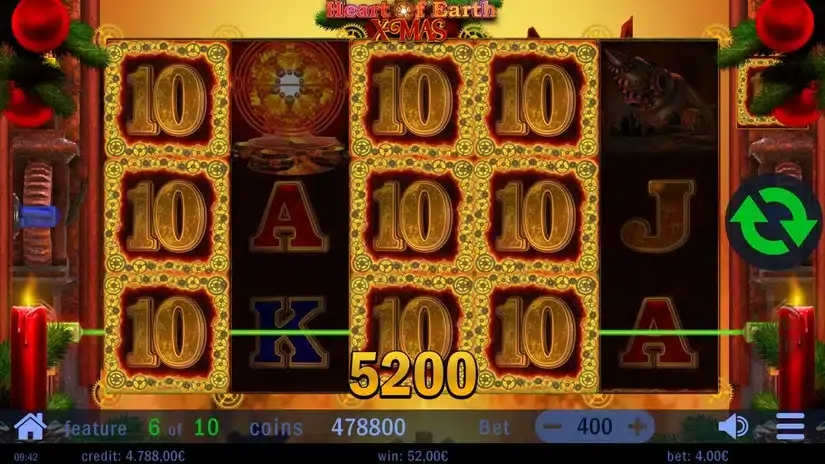 Hearth of Earth Xmas slot screenshot 7