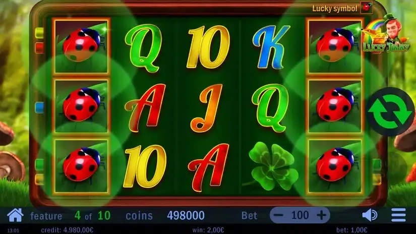 Lucky Jimmy slot screenshot 5