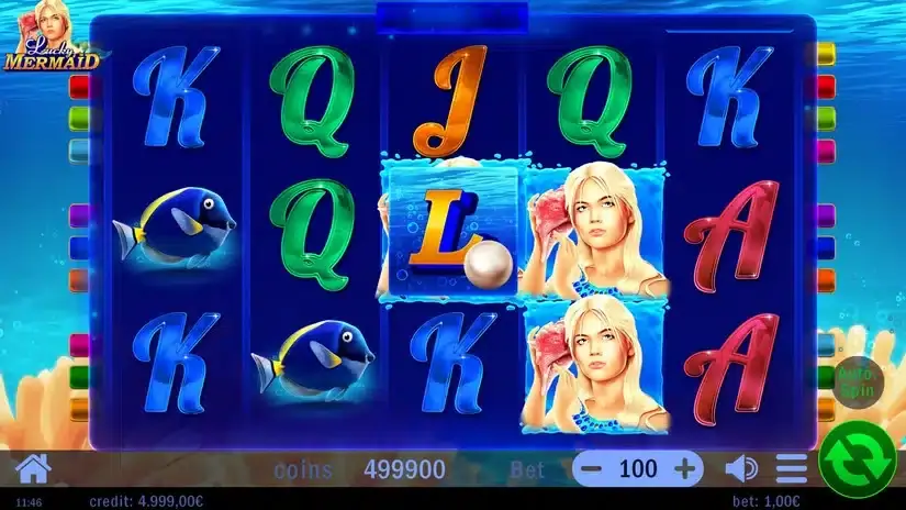 Lucky Mermaid slot screenshot 
